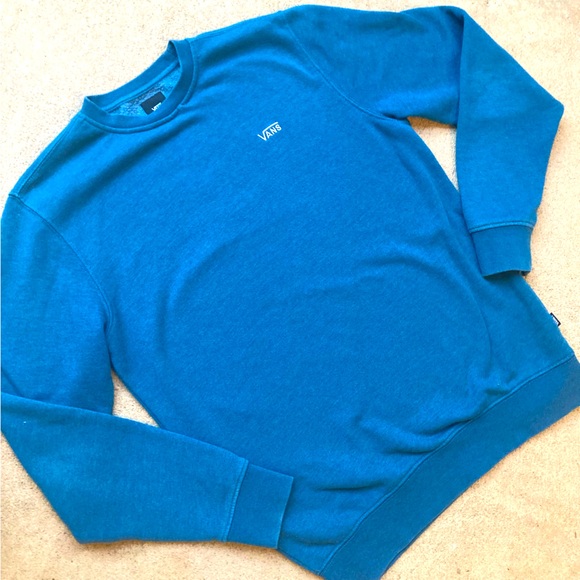 Vans Other - Vans Teal Blue Crew Neck Sweatshirt Size M